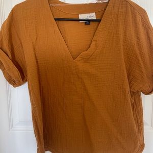 Target Universal Thread Short Sleeve V-neck Blouse